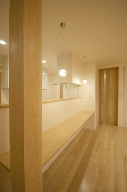 柱から木の温もり