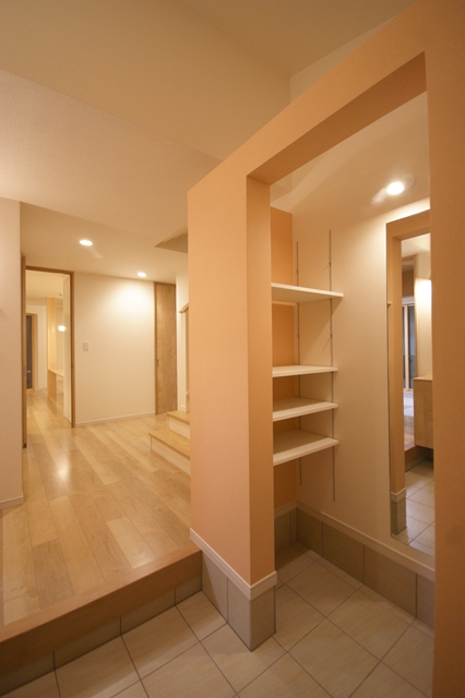 吹き抜けシューズクローク